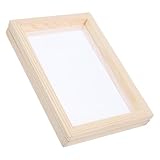 ULDIGI Holz papierschöpfrahmen DIY für Umweltbewusste Handgefertigtes Papier Basteln Praktisches Holzrahmen papierhandwerk für Familienaktivitäten