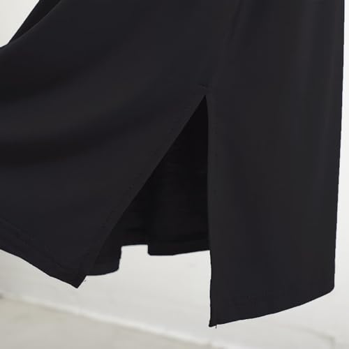 Mens Nightgown Nightshirt Sleep Shirts Night Gown Sleeping Lounge Comfy Stretchy Crew Neck Long Sleeve4