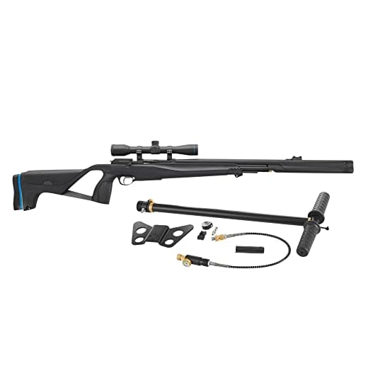 Stoeger XM1 PCP Airgun, Scope, and Hand Pump Combo - .22 Caliber - Black Synthetic with Fiber-Optic Sights & 4 x 32 Scope