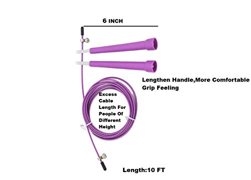 GOCART WITH G LOGO Plastic Extra Fast Adjustable Jump Rope (Purple)