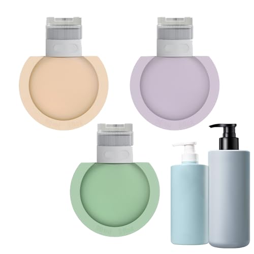 Silicone écologique : fabriquées en silicone alimentaire, ces bouteilles de voyage sont respectueuses de l'environnement et inodores, réutilisables, non faciles à déformer et lisses, un