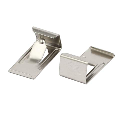 Image of uxcell 26mmx14mm Picture Photo Frame Metal Spring Turn Clip Hanger Siver Tone 200pcs