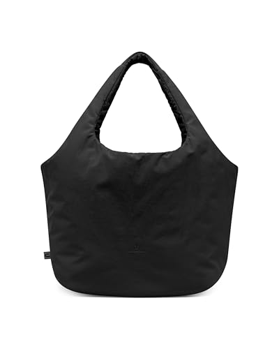 Johnny Urban Bolso Shopper para Mujer Negro - Cleo - Tote Bag Reversible - 12 Litros de Volumen - Bolso Bandolera Acolchado con Diseño Puffy - Repelente al Agua