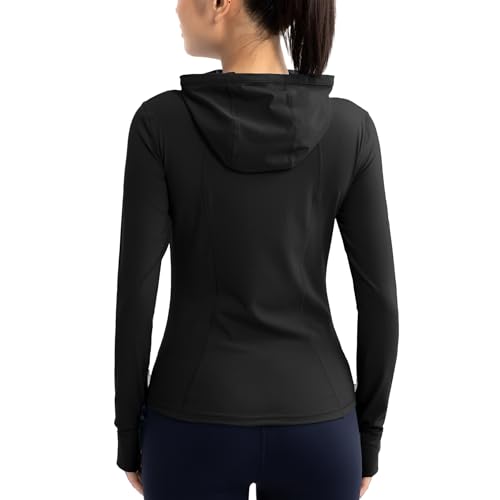 Xyvolix Athletic Jackets For Women Zip Up Workout Jacket With Pockets Women'S Yoga Jackets Slim Fit With Thumb Holes thumb #2