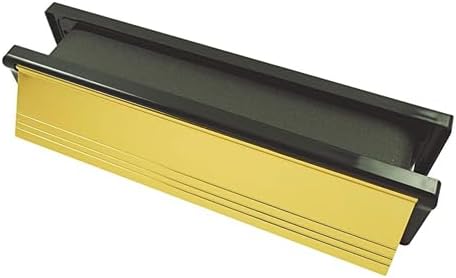 Timco - Intumescent Letterbox - Polished Gold - Black Frame (Size 272 x 70-1 Each)