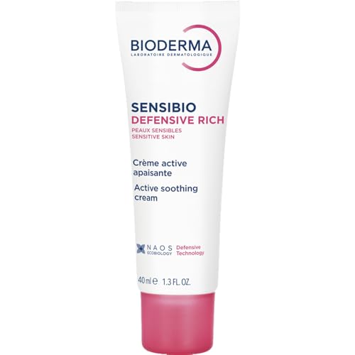 BIODERMA Sensibio Defensive Rich - Rich Active Soothing Face Cream for Sensitive and Sensitised Skin, 40ml