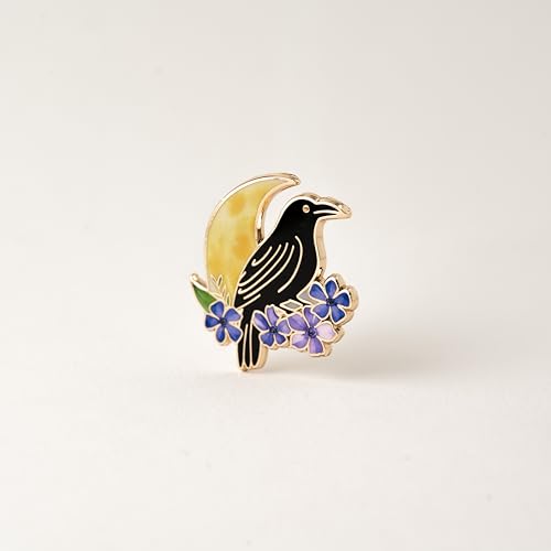 Raven Pin – Poe Pins, Gothic Jewelry, Spooky Accessory for Edgar Allan Poe Gifts & Literary Gifts Collectors4