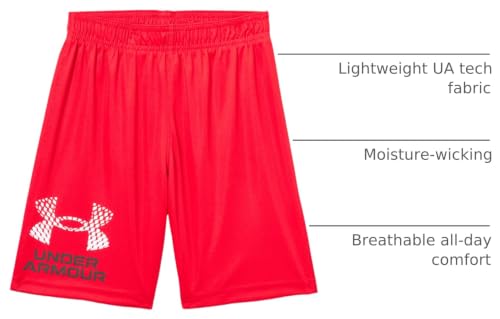 Image of Under Armour Boys' Performance Tech Shorts, Elastic Waistband, Lightweight & Fast-Drying