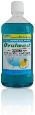 Suremint Cool with Antiseptic Agent Non Alcohol Mouthwash, Herbal Extracts Plus Fluoride 480ml