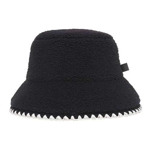 UGG Womens Uggfluff Scalloped Hat Black One-Size