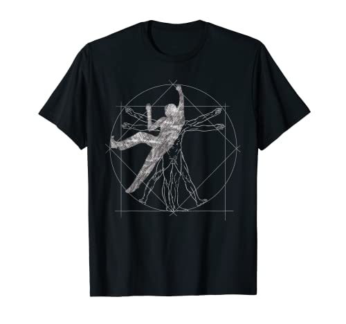 grimpeur vitruvien amusant cadeau pour l'escalade en plein air T-Shirt