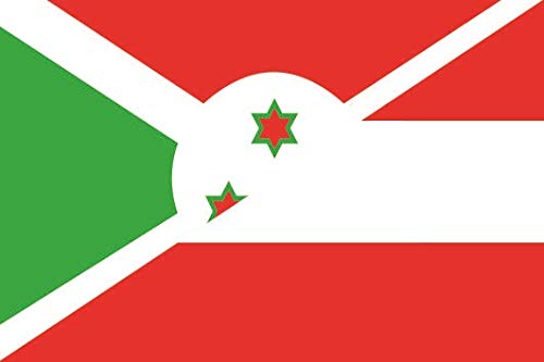 Drapeau Burundi-Autriche 150x250 cm grand format U24 pour mât et pavillon extérieur