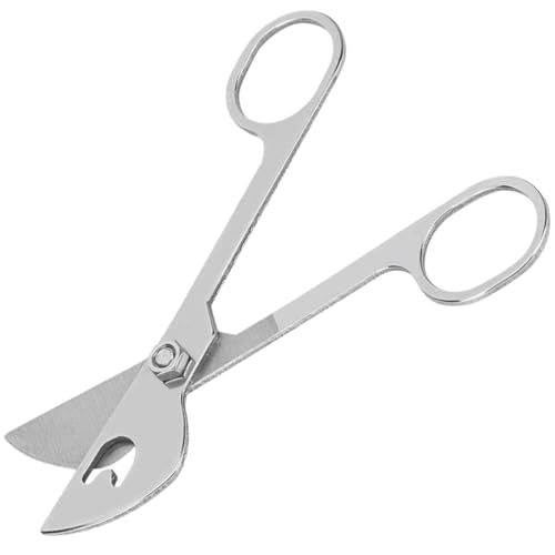 Ciseaux à semence de vache NUOBESTY en acier inoxydable robuste style silver