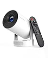 Magcubic Mini Projector with WiFi 6 and Bluetooth 5.4, Portable Projector 4K Support, 5W Soundbase Speaker, Auto Vertical Keystone 180°Rotatable Smart Proyector for Movie Home Outdoor