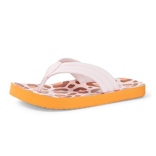 Amazon Essentials Unisex Kinder Flip-Flop mit Zehentrenner Blassrosa Leopard 36 EU