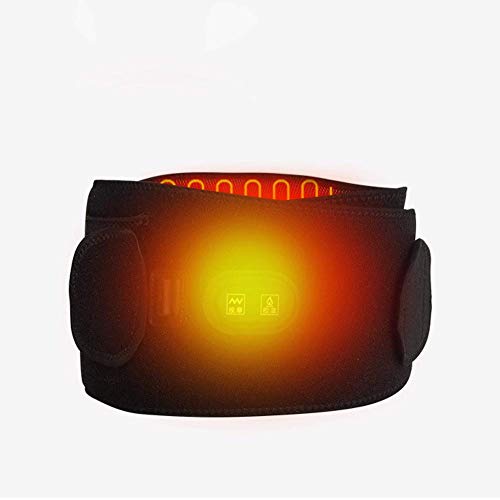 ZFF Soporte Lumbar Cinturón,Carbón Fibra Calefacción Lumbar Cinturón por Hombres Mujer...