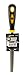 Performance Tool W5403, 6" Half Round File with Handle