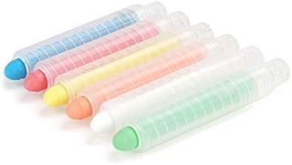 6 Pieces Water Soluble Chalk for Kids Chalk No Dust Chalk Multicoloured Graffiti Chalk Stick for Blackboard and White Chalk Marker Erasable Chalk