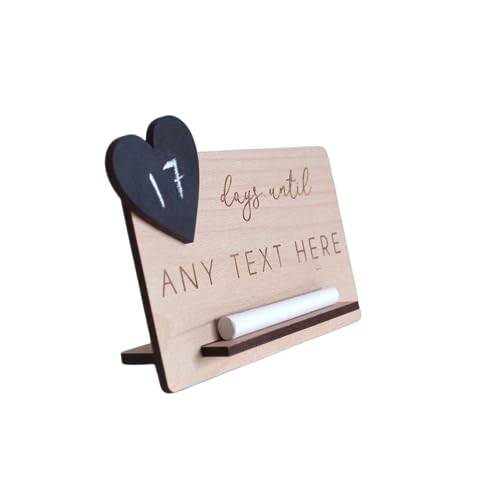 Personalized Wooden Countdown Plaque - Wedding...