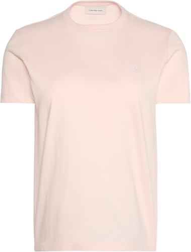 Calvin Klein Damen T-Shirt Kurzarm Archive Jersey Tee mit Rundhalsausschnitt, Rosa (Mangano Calcite), L 4
