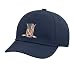 USA Flag Hockey Stick Ice Hockey Patriotic American Flag Adjustable Printed Baseball Hat, Navy Blue