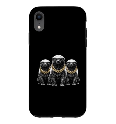 Honey Badger Ratel Rap �I�[���h�X�N�[�� ���g�� �X�g���[�g�E�F�A 80�N�� 90�N�� �X�}�z�P�[�X iPhone XR �p