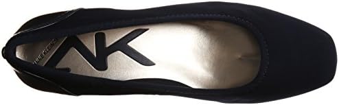 Anne Klein Sport Women's Wisher Fabric Wedge Pump, Navy, 8 US | Image 4