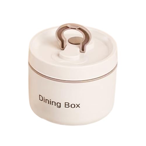 Zunetsutock Contenedor De Alimentos Aislado - Tarro Térmico Para Almuerzo Caliente, Contenedor De Comida Portátil De Gran Capacidad, Resistente Para Almuerzo Térmico De Acero Inoxidable | Diseño A