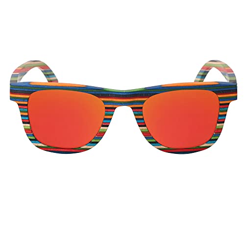 Polarized Sunglasses Men for Woman Square Wood Frame Outdoor Driving Sports Glasses2