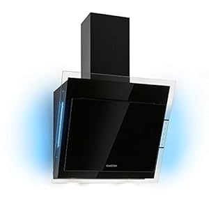 Klarstein Mirage Afzuigkap, hoofdvrije, hoofdafzuigkap, wandkap, afvoervermogen: 550 m³/h, Touch-paneel, Eco-Excellence, RGB-sfeerlicht, glas