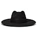 Lucky Brand Women's Hat | Wide Brim | Felt | Rancher | Americana | Western Inspired | Classic | Fashion | Cowboy, Ranger-Black, One Size
