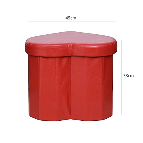 Pouf de rangement pliable en cuir pour optimiser un salon encombré - 4