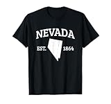 Nevada State Est. 1864 outline vintage distressed is a funny Nevada design for men and women from Nevada State. For all Nevada lovers who travel Nevada state and love Nevada. Makes a funny Nevada souvenir gift for traveler of Nevada. Perfect to wear ...