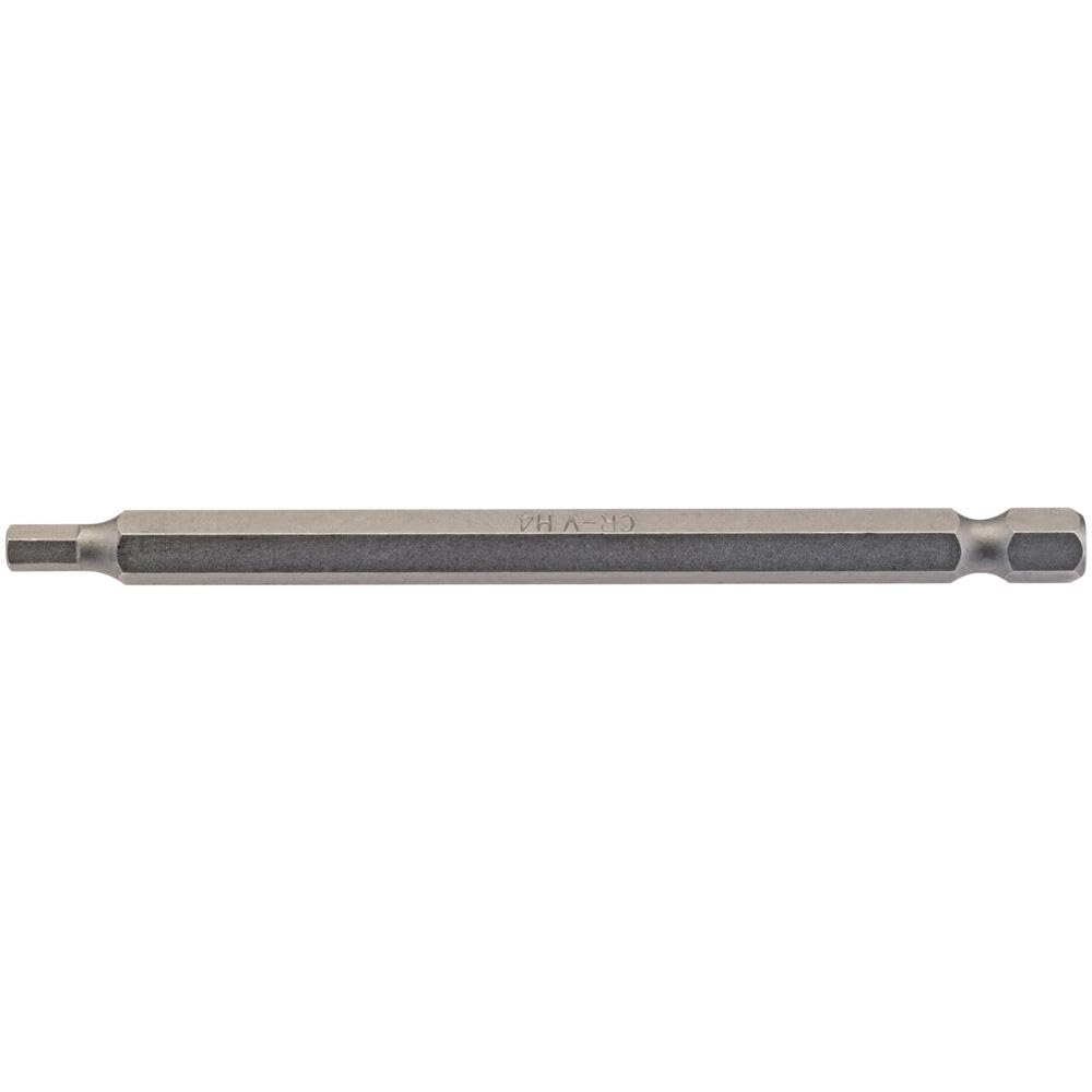 Draper 64373 4Mm 1/4" Hex Hexagonal Insert Bit 100Mm Long