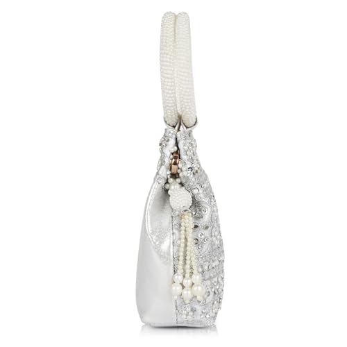 Image of Nevis Stylish Embroidery Unique Design Traditional Wedding Party Handheld Potli Bag For Women