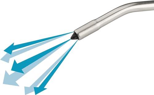 HAZET Ausblaspistole 9040P-3 I 100 mm lange, gebogene Düse, 6 bar Betriebsdruck, ergonomischer Griff I schnelles Entfernen von Spänen oder anderen Fremdkörpern I geräuscharm