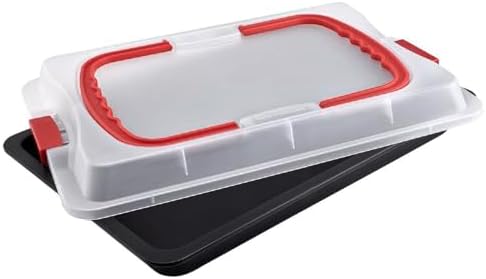 Plat Gratin Plat à Gratin Relaxdays 5L - Avec Couvercle En Verre, Antiadhésif Cocotte Four