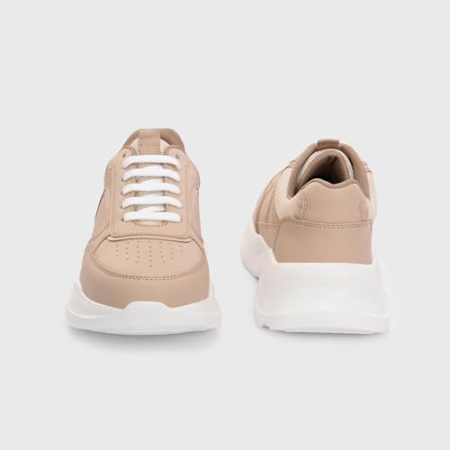 Image of Centrino Women Chunky Sneaker | Cushioned Insole for Comfort | Stylish Lace-Up Design | Perfect for Casual Shoe for Girls (A6850)