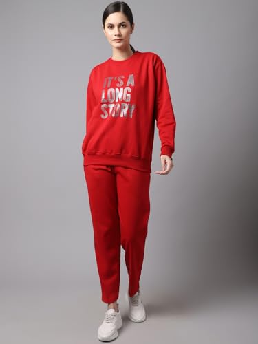 Image of Mack Jonney Fleece Printed Tracksuit for Women-SW 44 LOWER 002-P-V-140