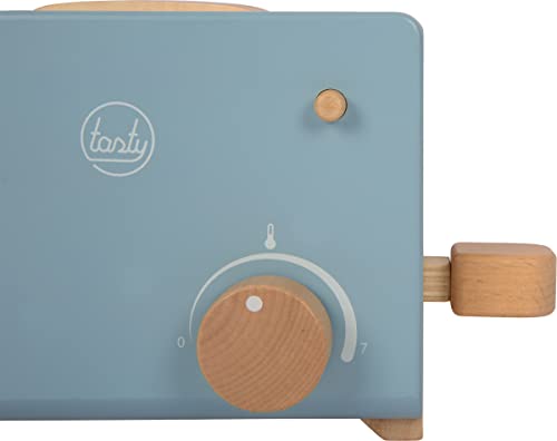small Foot Toaster-Set Tasty aus Holz, Rollenspielzeug für Kinder, Zubehör für Spielküchen, ab 3 Jahren, 12246 – Bild 7