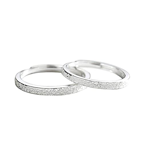 Bague argent S925 femme homme anneau ouvert réglable style minimaliste