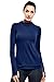 Zengjo Hooded Long Sleeve Shirt Women Thermal(Blue,S)