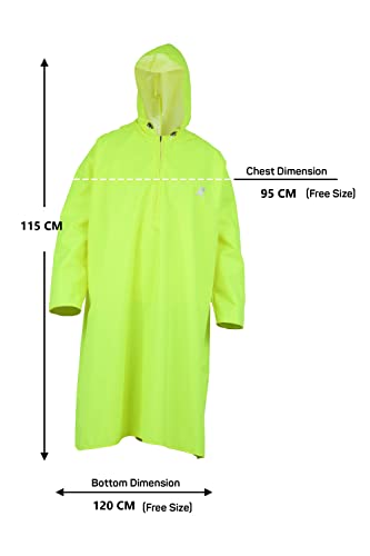 Image of ROCKSPORT Unisex Hooded Rain Poncho for Adult,Waterproof, lightweight,Reusable& Packable, One Size Fits Most, Free Size