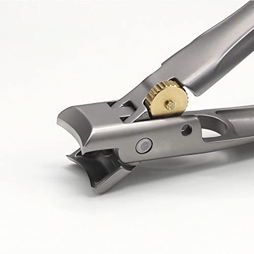 Anthelper Nail Clipper, Super Sharp Molybdenum Vanadium Steel Nail Clippers For Thick Nails, Wide Jaw Opening No Splash Fingernail Cutters Long Handle With Catcher File (Bevel) #TOP5