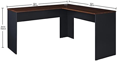 Ameriwood Home The Works L Desk, Cherry