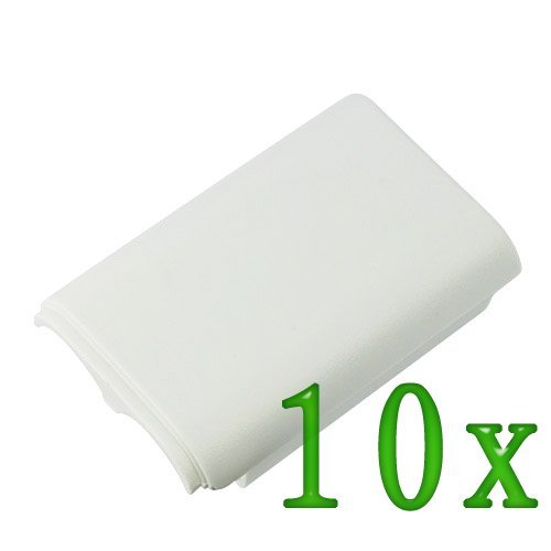 GTMax 10x White Battery Cover Compatible with Microsoft Xbox 360 Controller