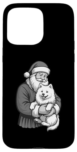 サモエド サンタ クロース クリスマス 犬好き スマホケース iPhone 15 Pro Max 用