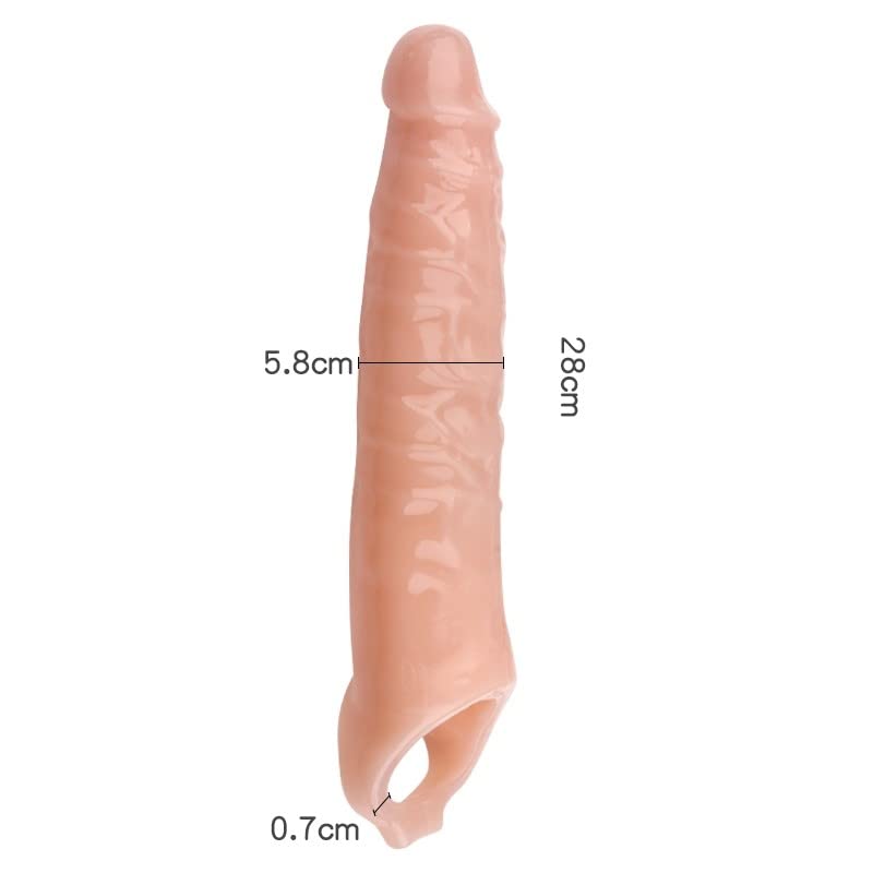 BeHorny Manica lunga di estensione del pene da 11 pollici, estensore enorme del pene