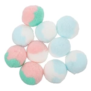 FUTUREORYY 10 Stück Katzen Plüschbälle Spielzeugset