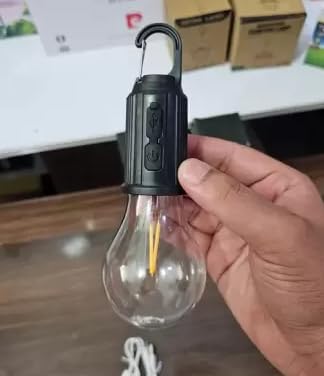 Camping Bulb with Hook | Yellow Filament | Rechargeable | 600mAH Battery (B0CZV1D9BW) Amazon Price History, Amazon Price Tracker